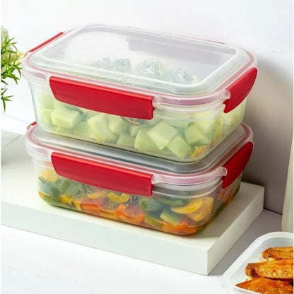 Airtight Food Storage Containers with Snap Lock Lids  Kitchen Storage Set