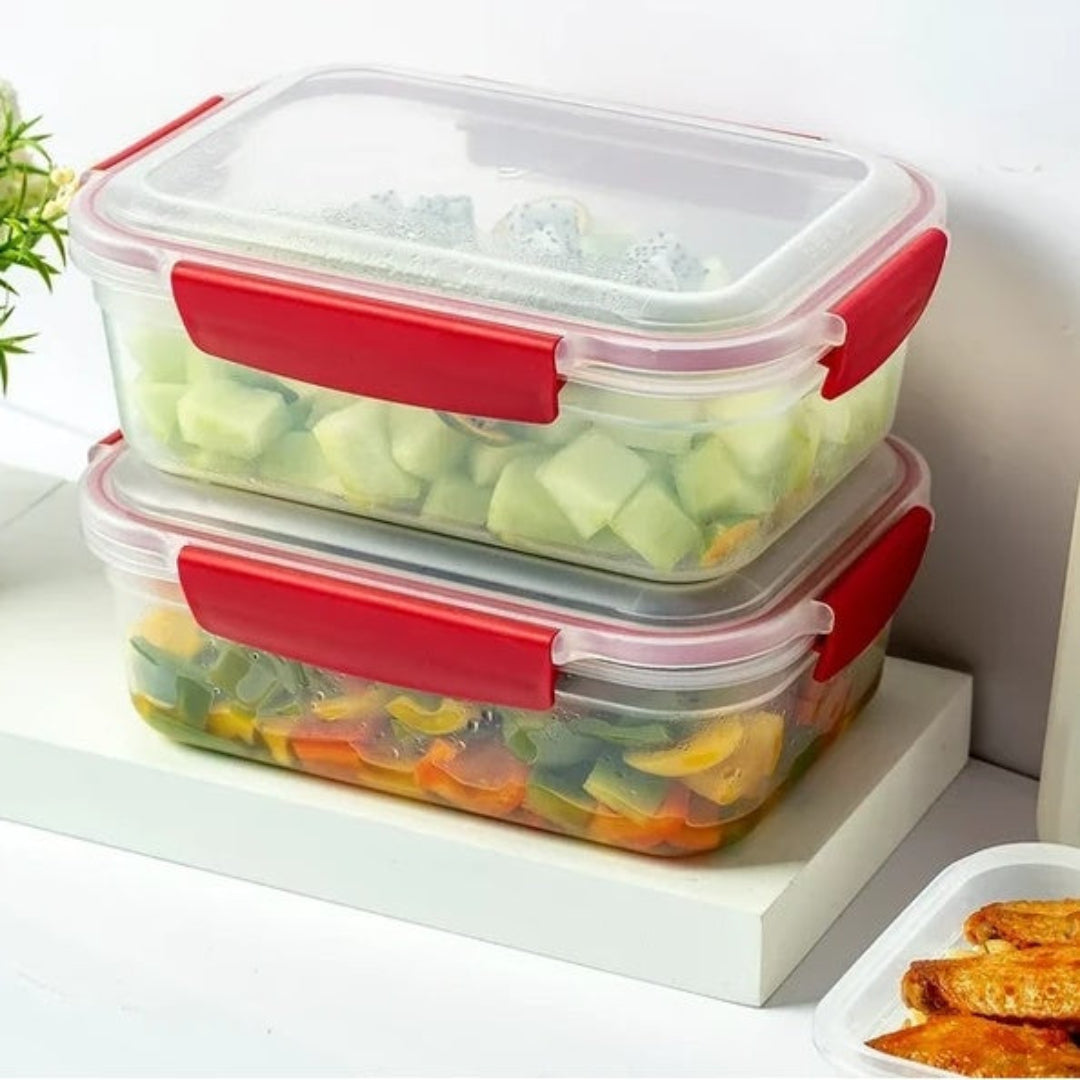 Airtight Food Storage Containers with Snap Lock Lids  Kitchen Storage Set